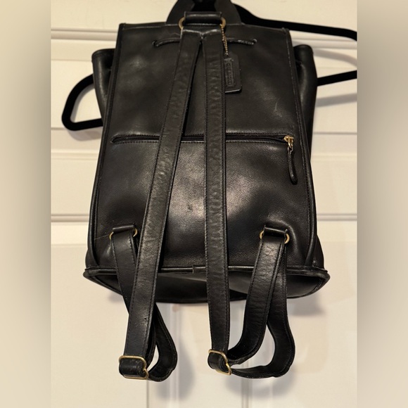 Coach Leather Backpack - Picture 4 of 12